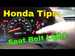 Honda Tips Seat Belt Light Flickering