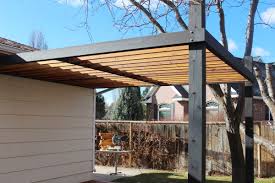 how to install modern pergola rafters