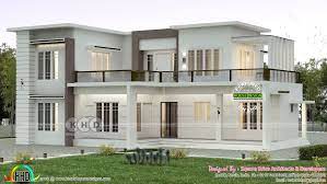 2000 Sq Ft Flat Roof Home Plan With 4