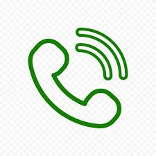Hd Green Outline Phone Icon Png Phone