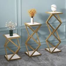 Gold Plant Pot Stand