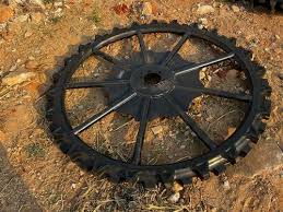 Iron Solid Rubber Height Wheel For
