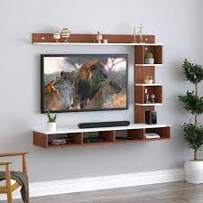 Wooden Wall Mounted Latest Tv Unit