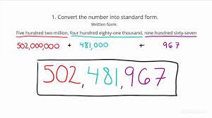 How To Write A Number In Standard Form