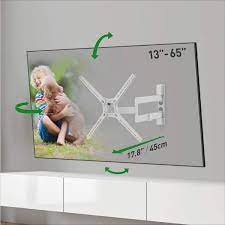 Curved Tv Wall Mount White Patented To