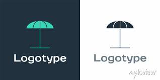 Logotype Sun Protective Umbrella For