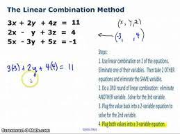 Using Linear Combination With 3