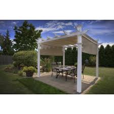 Vita 10 X10 Malibu Canopy Vinyl Pergola