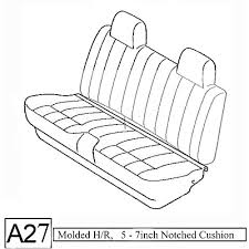 Notched Cushion Bench Seat Cover