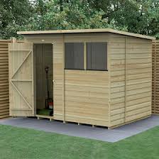 Forest Beckwood 8 X 6 Shiplap Pent Shed