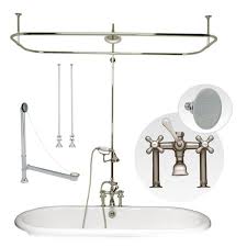 Clawfoot Tub Side Mount Shower