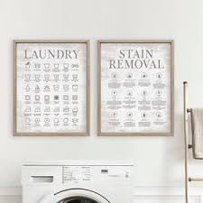Set Of 2 Laundry Symbols Guide Stain