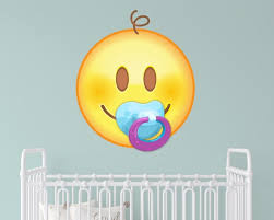 Baby Emoji Pacifier Removable Decal