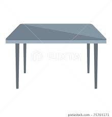 Glass Modern Table Icon Cartoon Style