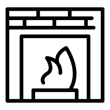Burning Furnace Icon Outline Vector Gas