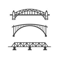 Arch Bridge Vector Art Icons And