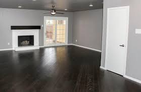 Living Room Diagonal Dark Wood Floors