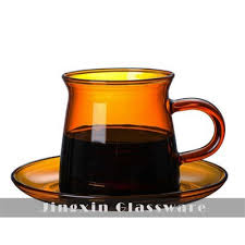 China Glass Cup With Saucer Suppliers