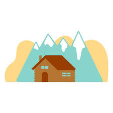Cabin In The Peaks Png Design