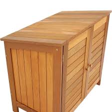 Meranti Wood Outdoor Storage Cabinet
