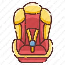 Baby Car Seat Vector Icon Inventicons