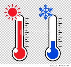Thermometer Icon Hot Or Cold Stock