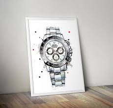 Rolex Daytona Watch Wall Art Print