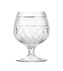 Brandy Snifter Glass With Gold Rim