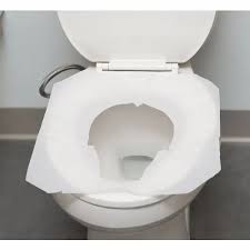 White Disposable Toilet Seat Cover