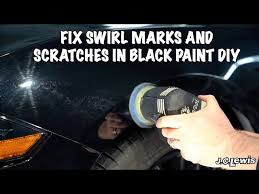Swirl Marks Scratches In Black Paint