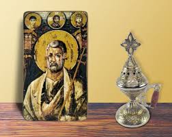Saint Peter Sinai Small Icon Byzantine