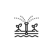 Vector Water Irrigation Icon Simple