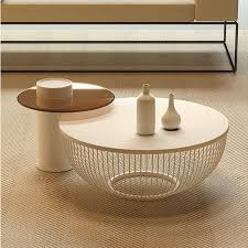 Minimalist Double Round Side Table