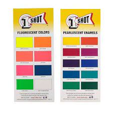 1 Shot Color Chart Cards Pack Of All 5