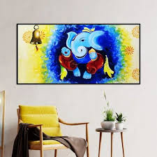 Handmade Abstract Ganesha Colorful