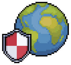 White Shield Vector Icon For 8bit Game