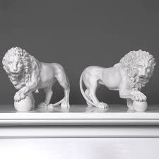 White Lion Figurine Singapore