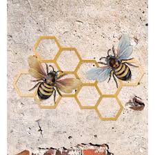 Regal Art Gift Er Bee Wall Decor Honeycomb Multi Metal