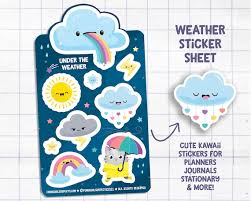 Weather Sticker Sheet Under The Weather