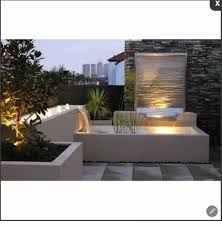Frp White Modern Outdoor Water Wall