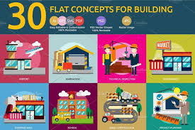 Flat Concept Building Construction