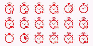 Timer And Clock Icon Set Time Symbol