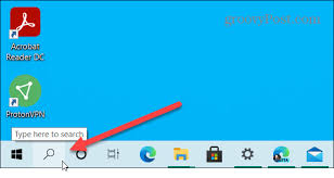 Windows 10 Search Box From The Taskbar