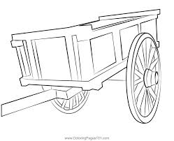 Wooden Cart Coloring Pages