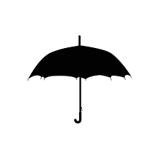 Umbrella Silhouette Black And White
