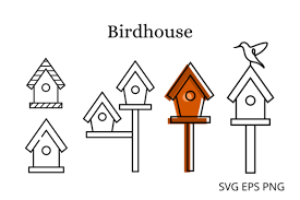 Birdhouse Line Art Icon Graphic By Puja