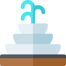 Fountain Basic Rounded Flat Icon