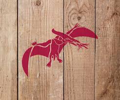Pterodactyl Stencil Art And Wall