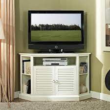 Classic 52 In White Wood Corner Tv