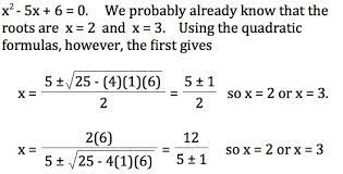 Derivation Of The Quadratic Formula